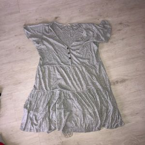Gray Babydoll Tee/Tunic NEVER WORN